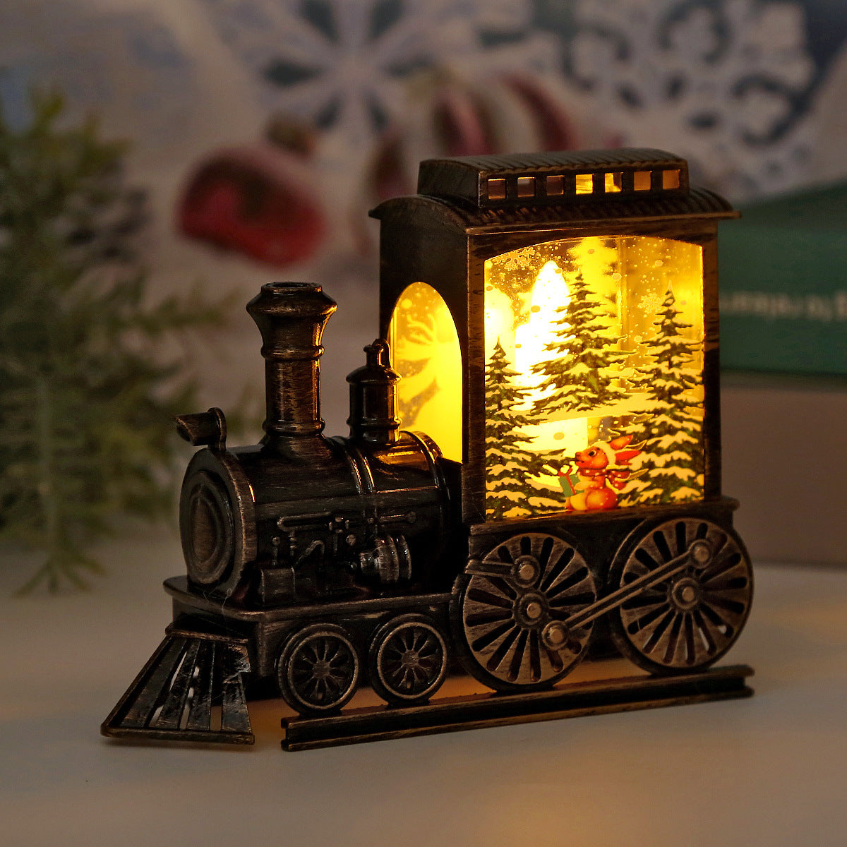 Christmas Train Light – Festive Retro LED Decoration