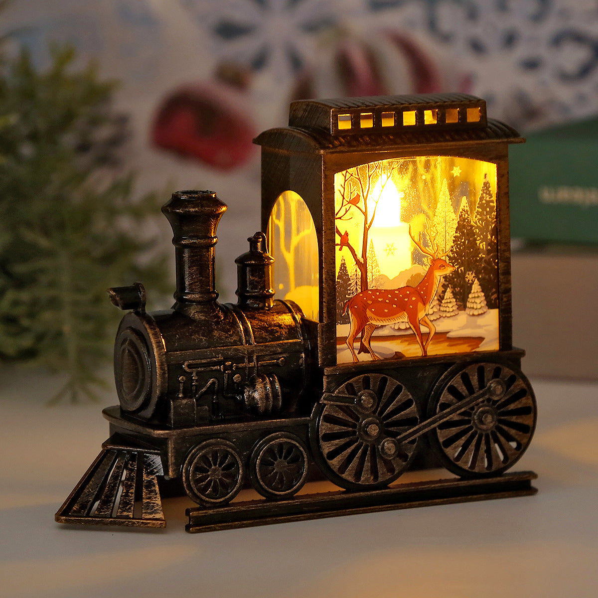 Christmas Train Light – Festive Retro LED Decoration