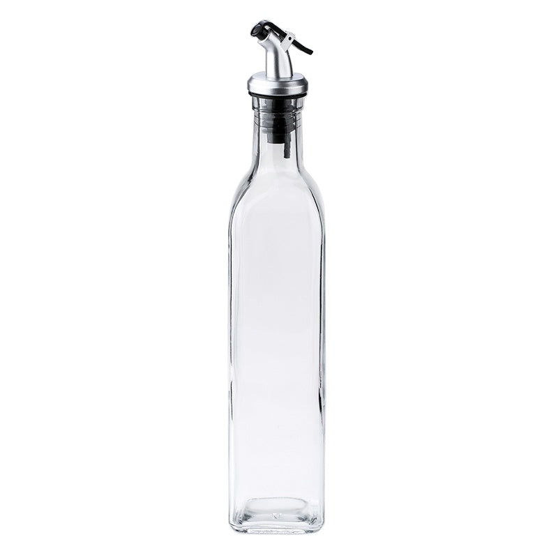 Modern Glass Oil Bottle Set – Leak-Proof Dispenser for Olive Oil, Vinegar & Sauces