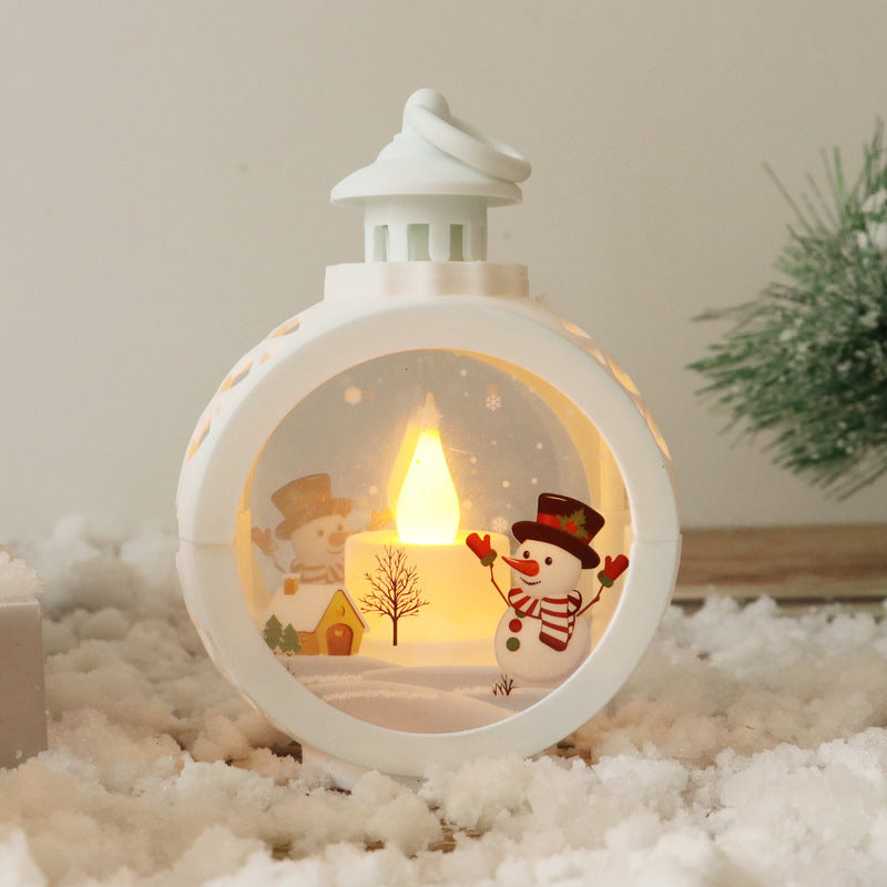 Cozy Christmas Lantern – Snowman & Santa Edition