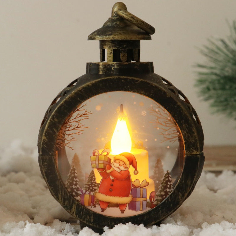 Cozy Christmas Lantern – Snowman & Santa Edition