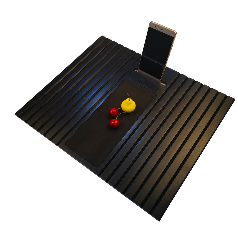 Dark Walnut Sofa Tray – Elegant Edition