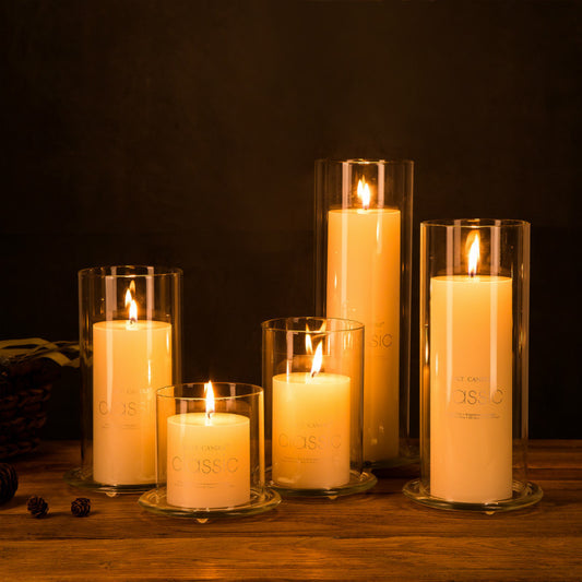 Elegant Glass Candle Holder – Minimalist Nordic Design