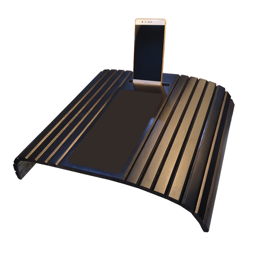 Dark Walnut Sofa Tray – Elegant Edition